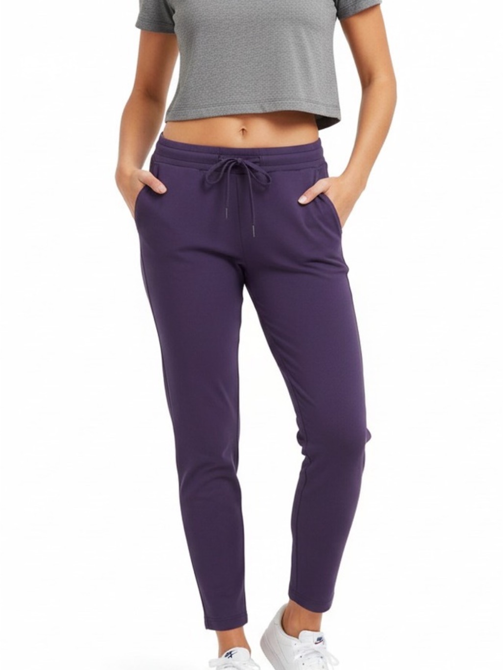Betabrand Deep Purple Drawstring Joggers - Like New!